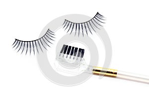 False eyelash brush