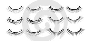 False eyelashes. Fake the cilia. A collection of six sets.