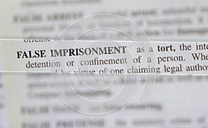 false imprisonment