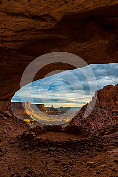 False Kiva Canyonlands National Park Vertical Composition