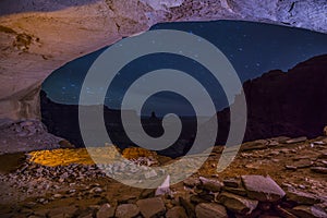 False Kiva at Night with starry sky