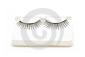 False lashes on white background