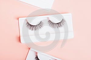 False Strip eyelashes in boxes