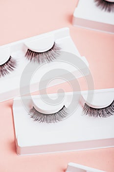 False Strip eyelashes in boxes