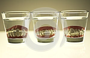 False teeth photo