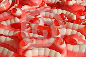 False teeth Halloween .