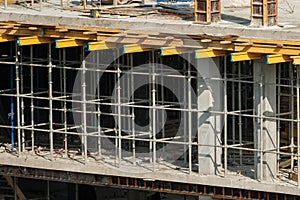 Falsework used on skyscraper building