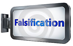 Falsification on billboard