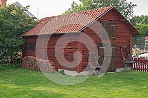 Falu red shed photo