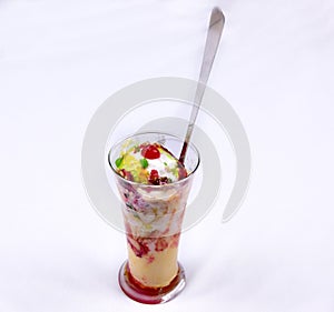 Faluda try fruit with icecrem