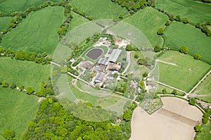 Fam and allotments in Surrey, Aerial View photo