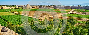 The fam land amid the city, Kashan, Iran