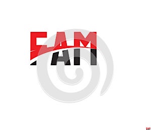 FAM Letter Initial Logo Design Vector Illustration photo