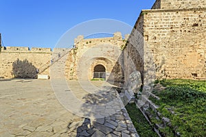 Famagusta city walls leading to Otello Stronghold, Cyprus