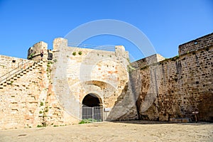 Famagusta city walls leading to Otello Stronghold, Northern Cyprus