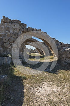 Ruins of City Salamis in Fama , Cyprus. photo