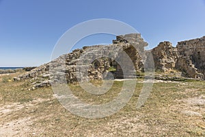 Ruins of City Salamis in Fama , Cyprus. photo