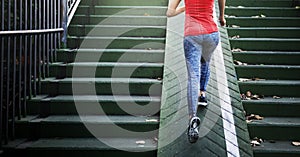 Famale Athlete Exercise Running jogging Lady Concept