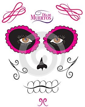 Famale Catrina Calaverita - sugar skull photo