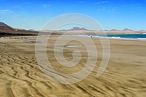 Famara beach, Lanzarote, Canary Islands, Spain photo