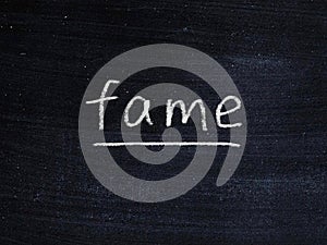 Fame Concept Word photo