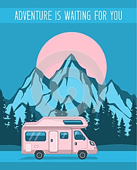 Family Adventure Road trip poster