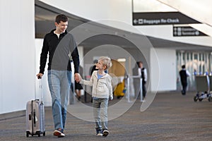 Family at the airport