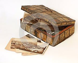 Family archive in a ancient casket