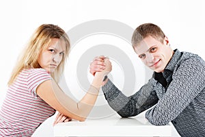 Family armwrestling