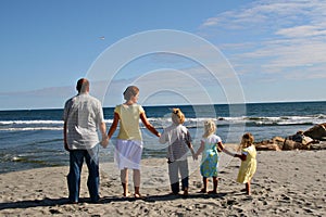 Famiglia sul Spiaggia 