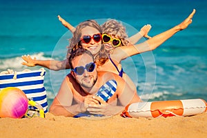 Family at the beach