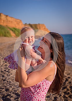 Family on a beach