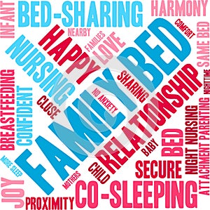 Family Bed Word Cloud