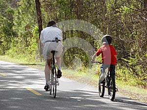 Family Bicycle Riding