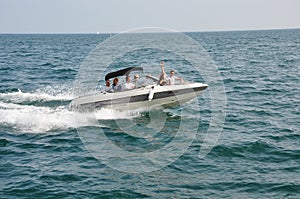 Family boating