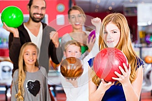 Family at Bowling Center