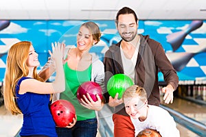 Family at Bowling Center