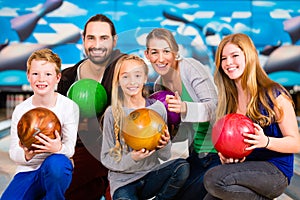 Family at Bowling Center