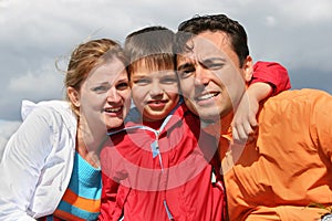 Family with boy