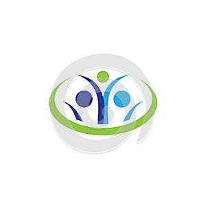 Family care and Community, network social logo