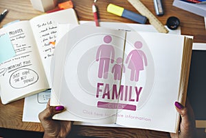 Family Care Genealogy Love Related Home Concept photo