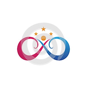 Family care infinity logo and symbol