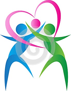 Family caring logo