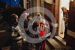 Family Carol Singing photo