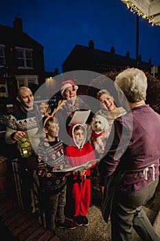 Family Carol Singing photo