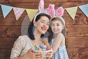 Family celebrate Easter