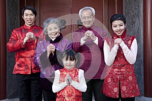 Family Celebrates Chinese New Year