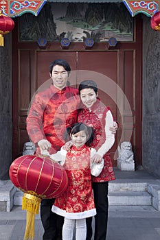 Family Celebrates Chinese New Year