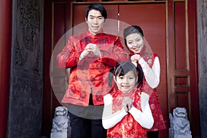 Family Celebrates Chinese New Year