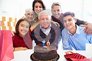 Family Celebrating 70th Birthday Together